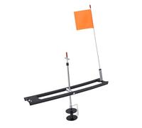 Dpofirs Ice Fishing Tip Up Flag Compact Stainless Steel Design for Efficient Storage and Transportation
