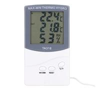 Dpofirs Indoor Outdoor Thermometer, Digital Temperature Humidity Meter with Probe and Large Screen for Home Office Greenhouse