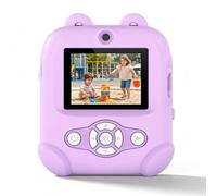 Dpofirs Kids Camera Instant Print, 48MP 1080P Kids Instant Cameras That Print Photos, Digital Camera with 1080P Videos, Mp3 (Purple)