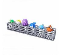 Dpofirs Kids Pool Diving Toys Underwater Rescue Game, 6 Floating Ocean Animals with Smart Water Adaption for Sink or Float Play, Toddler Bath Toys Interactive Pool for Boys Girls