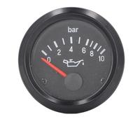 Dpofirs LED Backlight Oil Pressure Stable Readings Tester Tool 0-10bar, Sensitive Response Measurement 52mm for Engine Set 5", Aluminum Alloy Material (12V (350-030-004))