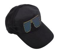 Dpofirs LED Hats, LED Display Screen Smart Hat, Editable Cool Hat, APP Controlled, Programmable Light Up, Adjustable LED Baseball Hat, for Party