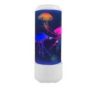 Dpofirs LED Jellyfish Lamp Speaker, 10 Color Changing 3 Lighting Modes Remote Control Electric Jellyfish LED Night Light, Mood Night Light for Decorate Relax Men Women Kids (White)