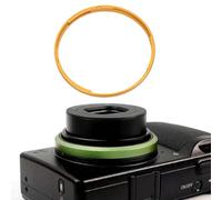 Dpofirs Lens Decoration Ring, Aluminum Alloy Metal Ring Cap Replaces GN-3 Cap with Lens Protection and Elegant Finish, for RicohGR4 Camera (Gold)