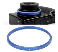 Dpofirs Lens Decoration Ring, CNC Machined Aluminum Alloy Accent Ring and Replacement Cap with Scratch Protection, Precise Fit for RicohGR4 Camera (Blue)