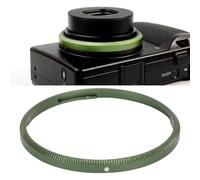 Dpofirs Lens Decoration Ring, CNC Machined Aluminum Alloy Accent Ring and Replacement Cap with Scratch Protection, Precise Fit for RicohGR4 Camera (Green)