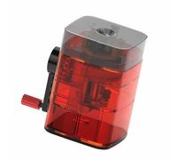 Dpofirs Manual Pencil Sharpener, Artist Drawing Sketching Pencil Sharpener with Automatic Pen Feed for Office Home School Classroom Supplies (Red)