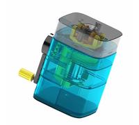 Dpofirs Manual Pencil Sharpener, Artist Drawing Sketching Pencil Sharpener with Automatic Pen Feed for Office Home School Classroom Supplies (Blue)