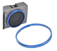 Dpofirs Metal Decorate Ring Cap, Aluminum Alloy Lens Ring Cap with Decoration Design for RicohGR4 Camera (Blue)
