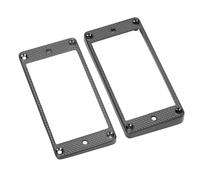 Dpofirs Metal Humbucker Pickup Ring Stable Structure for LP Electric Guitar, 2Pcs Flat Bottom Mounting Frame Replacement for Optimizing Sound Quality