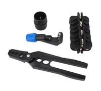 Dpofirs Metal Pipe Repair Kit 3/8in Tube Straightening Tool Set | AC Refrigeration Tool, Copper Tube Restorer, Burr Remover, Manual Operation, Durable Build