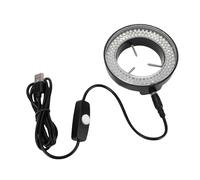 Dpofirs Microscope Ring Light 144 LED Beads Non Shadow Lighting USB Powered 45000LX Bright Light Source for Precise Examination