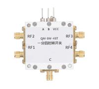 Dpofirs Microwave Electronic Switch 0.1-6GHz RF Switch with Low Power Consumption for RF Test Aluminum Alloy