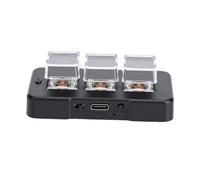 Dpofirs Mini 3 Key Keypad Lightweight Wired Keyboard for Easy Cut Copy Paste Functionality for Computers and Tablets (Black)