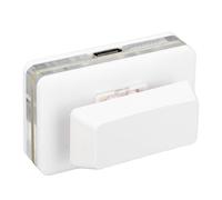 Dpofirs Mini Keypad Wireless USB Gaming Keyboard, OSU Hot Swap RGB Gaming Keypad With Red Switch, Programmable User Defined USB Button For Office Music Media Industrial Control (White)