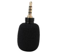 Dpofirs Mini Microphone, Portable Condenser Microphone with 3.5mm Jack Plug for Mobile Phone, Smartphone, Tablet, Camera, Recording, Omnidirectional Sound Pickup (3.5 four-pole mono direct plug)