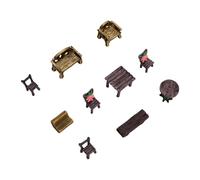 Dpofirs Miniature Fairy Garden Furniture Set, 10 Pcs