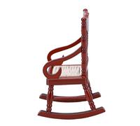 Dpofirs Miniature Rocking Chair, 1:12 Scale Wooden Design