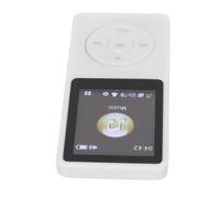 Dpofirs MP4 Player, 1.8 Inch LCD Portable Music Player with Lossless Sound, Expandable Memory, Playlist Function for Students Gym Travel (White)