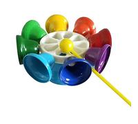 Dpofirs Musical Bell Toy, 8 Notes Colorful Kids Musical Instrument with Adjustable Volume for Kindergarten Learning and Home Play
