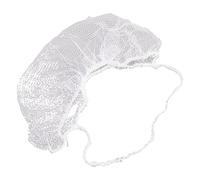 Dpofirs Nylon Beard Protector Nets Disposable Breathable Elastic, 100pcs Beard Covers for Promoting Safe Work Practices (White)