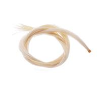 Dpofirs One Hank Horsehair for 4/4 Violin Bow, Natural White Unbleached Horse Hair with One End Bound for Easy Replacement, 73cm 28.7in Length