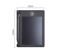 Dpofirs Paperless LCD Notepad for Students and Professionals, 4.4 Inch Portable Tablet for Notes and Calculations, Red, White (b)