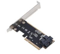 Dpofirs Pcie3.0 X8 High Speed Transmission Dual Port U.2 Expansion Card for Computer Hardware