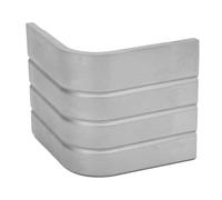 Dpofirs Pontoon Boat Corner Caps 90° Rounded Aluminum Deck Corner Casting Heavy Duty, Height 3-1/8in to 3-/16in Top -1/8in to -/16in, Marine Grade Powder Coated for Durability