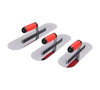 Dpofirs Pool Trowel Set Durable Stainless Steel 3 Pcs for Concrete and