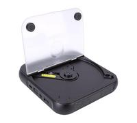 Dpofirs Portable CD Player with Bluetooth, Dual Stereo Speakers CD Player Rechargeable for Home Car Outdoor, Support AUX USB Input Loop Playback (Black)