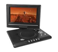 Dpofirs Portable DVD Player 9.8in, PAL NTSC SECAM AUTO Signal Format, Wireless TV And FM Tuner, 270° & 180° Swivel Screen, 3.5mm Jack (UK)