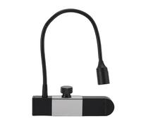 Dpofirs Portable Lash Light, Lash Extension Light, with Tweezers, Quick Dryer Curing Light, Foot Control, Gooseneck V Nail Dryers, for Beauty Salon Nail Art (Black)