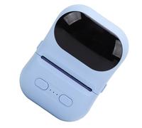 Dpofirs Portable Thermal Printer, Bluetooth Pocket Thermal Sticker Maker Black and White Printing with APP, Barcode Label Printer for Small Business Clothing Jewelry (Blue)