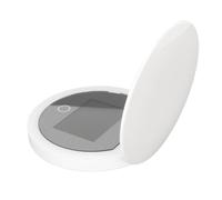 Dpofirs Portable Travel Compact Mirror with UV Camera for Sunscreen Test, 2X Magnification Lighted Mirror, 3.5in Pocket Size