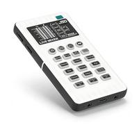 Dpofirs Portable Voice Changer, Handheld Sound Card Voice Modulator with 8 Modes 9 Sound Effects 10 Level Pitch Control, Plug and Play for Mobile Phone Computer