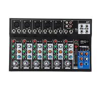 Dpofirs Professional 7-channel USB Interface Sound Mixer with BT Function for Home Stage Performance Made of Aluminum Alloy