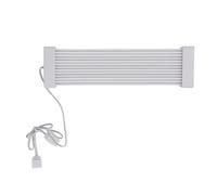 Dpofirs PSU Cable Extension, Motherboard Graphics Card Cable 16AWG Copper Canned Wire with Wire Cham (White Head)
