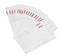 Dpofirs Punch Cards, Soft Durable Plastic Knitting Machine Pattern Cards, 1-20 Model Set for Pattern Knitting Machine, with User Manual