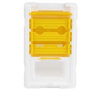 Dpofirs Queen Bee Mating Box, Bee Breeding Tail Box Foam with Independent Feeding Chamber and Multi-Function Door for Beekeeping Apis Mellifera