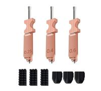 Dpofirs Quick Detachable All Metal Hotend Nozzle Set for 3D Printer - Efficient Cooling - for High Speed Printing - 3Pcs 0.25MM 0.4MM 0.6MM Nozzle Sizes