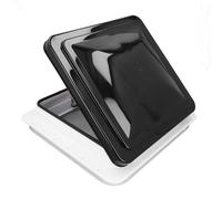 Dpofirs Reversible RV Roof Vent Fan 14in Kit with 12V Motor, Easy Install for Campervans, Weatherproof Design, Comes with Handle and Screws