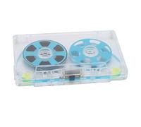 Dpofirs Roll to Roller Cassette Ribbon, Rolls to the Roller Empty Sound Cassette Band 46 Minutes DIY Homemade for Music Recording (Blue)