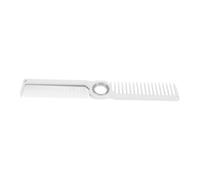 Dpofirs Rotatable Styling Cutting Comb with Fidget Spinner Center for Effortless Hair Gliding and Precision Cutting for All Hair Types, Plastic, 20.5x3cm, 1 Unit (White)