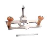 Dpofirs Router Plane Adjustable Stainless Steel Vane/Wing for Precise Woodworking Jobs with Comfortable Wooden Handle and Woodworkers, Pine Wood & 7.6mm Vane/Wing