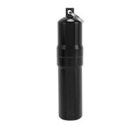 Dpofirs Sealed Aluminium Alloy Storage Tube for Camping and Travel, Water Proof Container with Whistle Rope (Black)