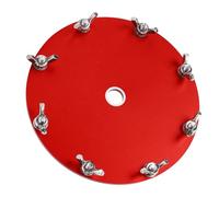 Dpofirs Shortwave Antenna Ground Network Disk Improve Communication System for PAC-12 JPC-12 Portable Shortwave Antenna Aluminum Alloy Grounding Grid with 10 Terminals, Easy to Use