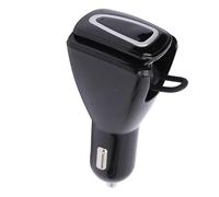 Dpofirs Single Car Phone Earphone with Data Cable Charging, Stable Calling, for Mobile Phone/Driving, Black