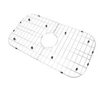 Dpofirs Sink Protector Grid, Kitchen Sink Grates Bottom Grid Detachable Design Rustproof 304 Stainless Steel, with Drain Hole and Supporting Feet, for 25.98x14.09 Inch Single Bowl