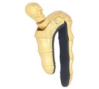 Dpofirs Skull Knob Locking Guitar for Electric Acoustic Guitars Ukulele, Zinc Alloy Body Soft Silicone, Change the Tone for Guitarists and Musicians (Gold)